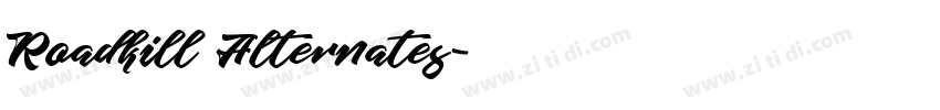 Roadkill Alternates字体转换